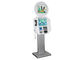 Dual Screen Station Multimedia Kiosks , Bar-code Scanner S801