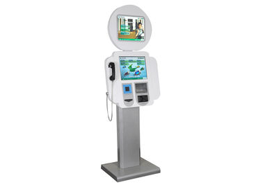 Dual Screen Station Multimedia Kiosks , Bar-code Scanner S801