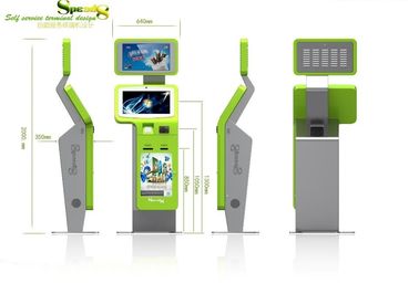 High Safety Performance Interactive Self-service Bill Payment Kiosk with Card dispenser
